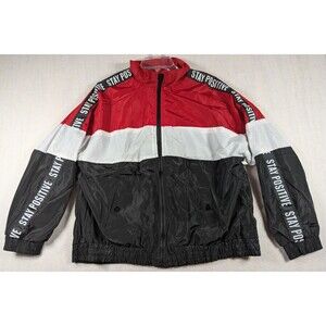 New Look Sport - Retro Style -Windbreaker / Jacket - Black/White/Red - Size 1X